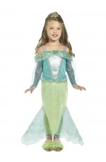 Little Mermaid Princess Ariel Fairytale Story Book Week Dress Up Girl Costume