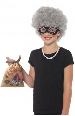 Kids David Walliams Costume Gangsta Granny Accessory Kit