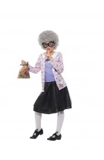 Girl Book Week Official David Walliams Deluxe Gangsta Granny Fancy Dress Costume 100 days of school