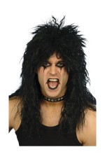  Black Hard Rocker Wig cs42178