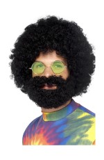 GROOVY DUDE AFRO WIG AND BEARD