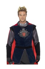 Adult King Arthur Prince Deluxe Medieval Knight Historical Fancy Dress Costume Outift