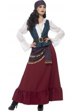Ladies Pirate Buccaneer Beauty Costume Caribbean Wench Swashbuckler