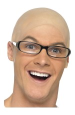Unisex Funny Skinhead Party Dress Bald Head Fancy Cosplay film latex Skin Wig Cap Fake