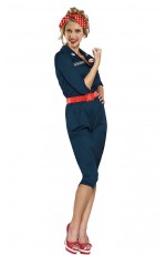 Adult Rosie The Riveter WWII Icon Costume de20708