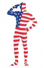 Adult American Flag Partysuit de25069