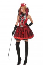 Ladies Queen of Hearts Alice in Wonderland Costume