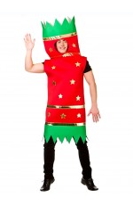 Adult Funny Novelty Unisex Christmas Xmas Cracker Bon Bon Outfit Tabard Costume