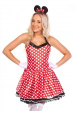 Minnie Mini Mickey Mouse Fancy Dress Party Hens Costume