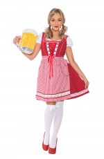Ladies Oktoberfest Beer Maid Fancy Dress Costume