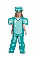 Kids Minecraft Classic Armor Costume