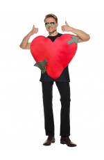 Unisex Red Heart Costume