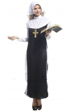 Nun Costumes - Ladies Sexy Sister Nun Fancy Dress Halloween Costume