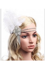 Silver The Great Gatsby Flapper Headpiece