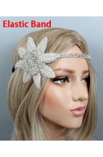 Ladies 1920s Gangster Feather Great Gatsby Flapper Headpiece