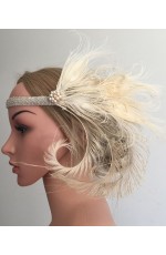 20s Feather Vintage Bridal Great Gatsby Flapper Headpiece