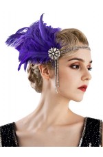 Ladies Green 20s Art Deco Flapper Headband lx0288-3