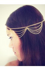 Bohemian Deco Vintage Hairband 20s  Flapper Chain Headband