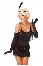 Black Chicago 1920s Flapper Costume