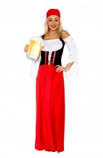 New Ladies German Heidi Beer Maid Oktoberfest Wench Fancy Dress Costume Gretchen