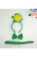 Kids Turtle Headband Bow Tail Set 