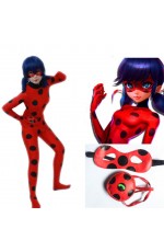 Miraculous Ladybug Marinette Dupain Cheng Kids Girls Cosplay Costume