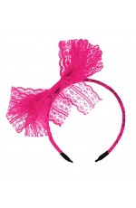 Rose 80s Party Lace Headband