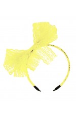 Yellow 80s Lace Headband