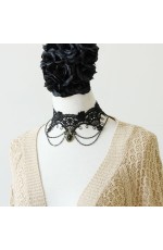 Women Vintage Victorian Gothic Lolita Lace Necklace Collar Choker