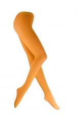 orange 80s 70s Disco Opaque Womens Pantyhose Stockings Hosiery Tights
