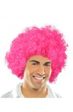 Funky Hot Pink Unisex Afro Wig