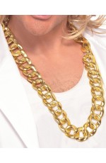 Chunky Gold Chain Necklace Gangster Pimp Hip Hop Rapper Costume Jewellery 80s