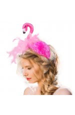 Pink Flamingo Headband Animal Headpiece