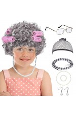 Girls The 100 Days of School Granny Costume Set