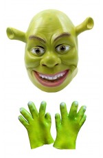 Shrek headpiece and gloves set