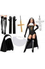 5PCS Nun Costume Set