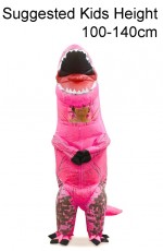 Kids Pink T-REX Inflatable Costume