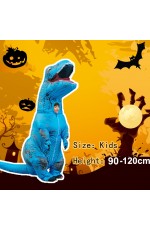 Blue Child T-Rex Blow up Dinosaur Inflatable Costume