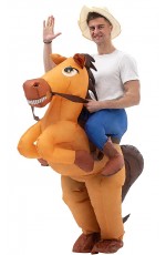 Horse carry me inflatable costume