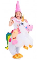 Kids Unicorn carry me inflatable costume