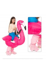 Kids Flamingo Carry Me Inflatable Costume