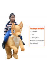 Kids Inflatable Dog Rider on Costume