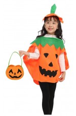 Kids Unisex Pumpkin Orange Costume