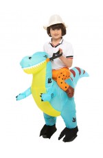 Kids Light Blue Ride on Inflatable Costume  tt2090
