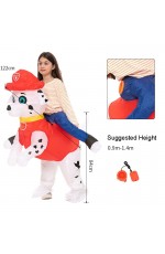 Kids Paw Patrol Dog Dalmatian carry me inflatable costume