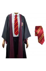 Boys Girls Harry Potter Kids Robe Tie Costume Cosplay Gryffindor 