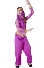 Girls Arabian Genie Aladdin Arab Jasmine Princess Belly Dancer Costume
