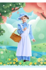 Victorian Maid Miss Historical Pioneer Colonial Girls Kids Olden Days Costume
