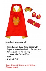 Iron man Cape & Mask Costume set