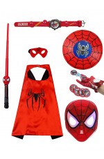 Spider man Cape Mask Sword Gloves Weapon Shield